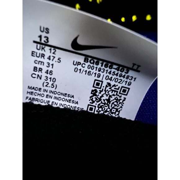 Nike React Element 55 Game Royal Blue Men's Sneakers BQ6166-403 Size 13 NEW - Picture 3 of 16